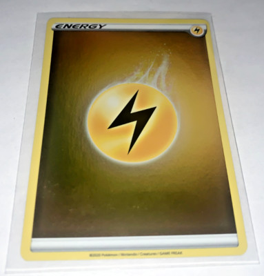 Pokemon Electric Lightning Energy Reverse Holo Yellow