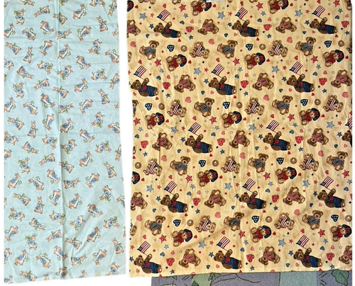 Peter Rabbit Flannel 1/2 yd. Boyds Bear Flannel 1 yd. Quilting Sewing Crafts - Picture 4 of 9