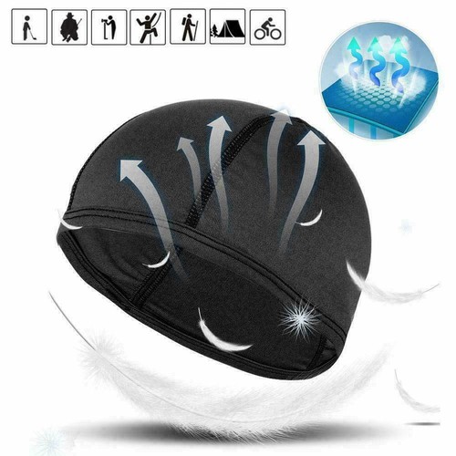 Cooling Skull Cap Helmet Liner Sweat Wicking Cycling Running Hat for Men Women - Picture 7 of 48