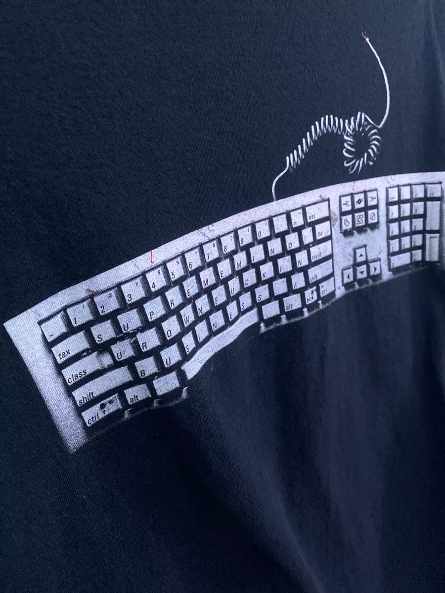 Supreme keyboard sales tee black