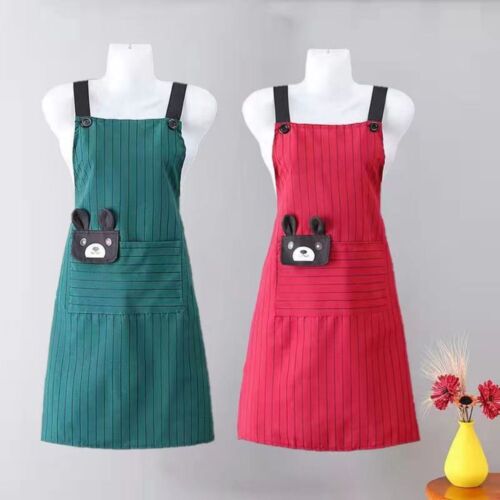 Breathable Female Apron Cotton Coffee House Workwear - Picture 1 of 11