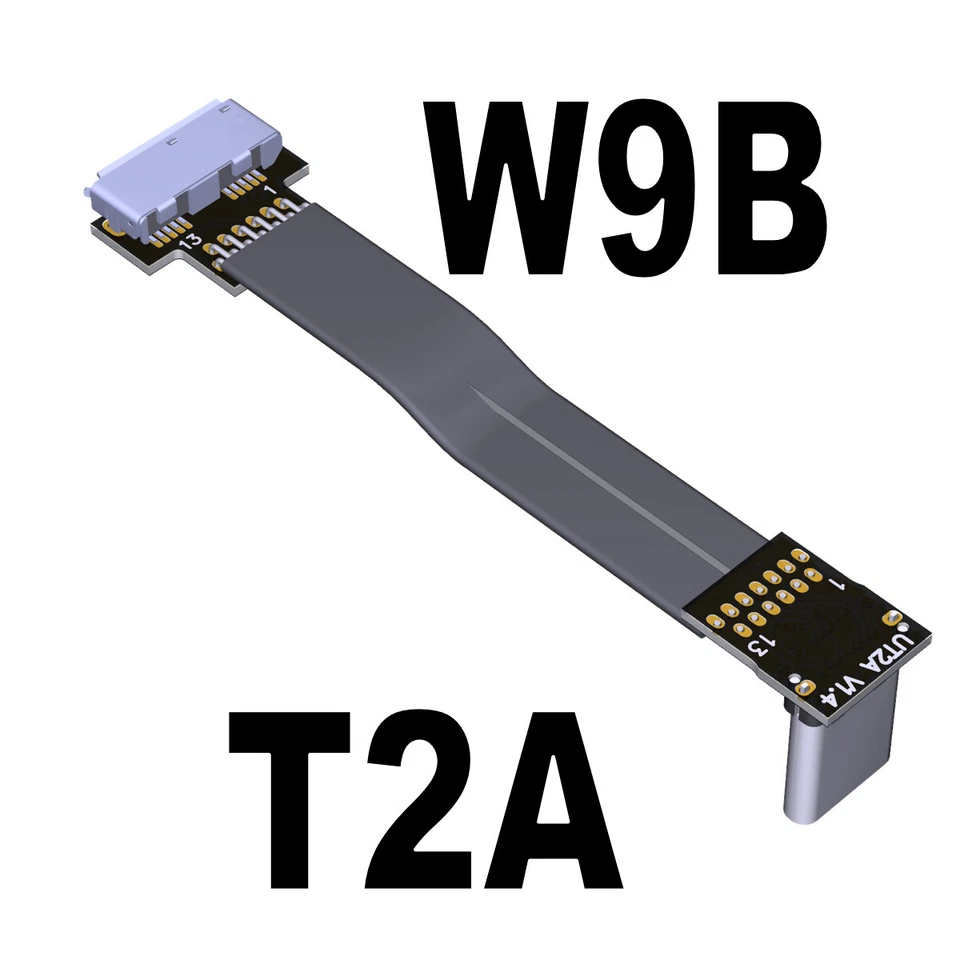 5Gbps USB 3.0 Type-C to Micro-B Male to Female Up Down Angled Connector Cable - Image 2 of 4