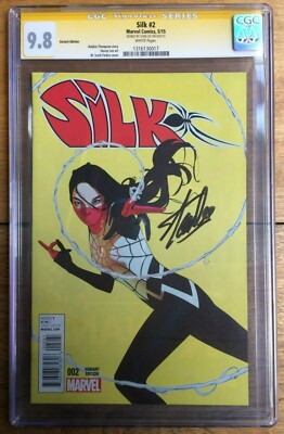 Silk #2 1:25 Forbes Retailer Incentive CGC SS 9.8 Signed Stan Lee