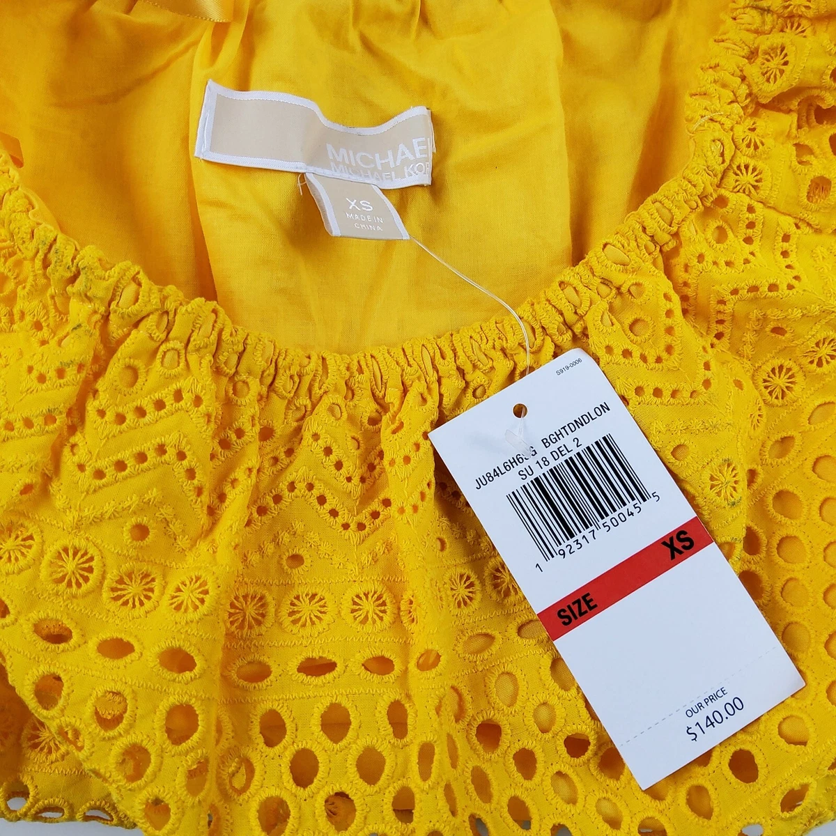 Michael kors shirts womens yellow deals