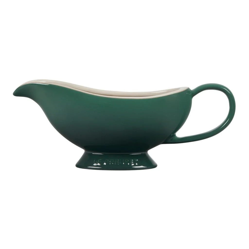 Le Creuset Gravy Boat Artichaut Green Stoneware New eBay