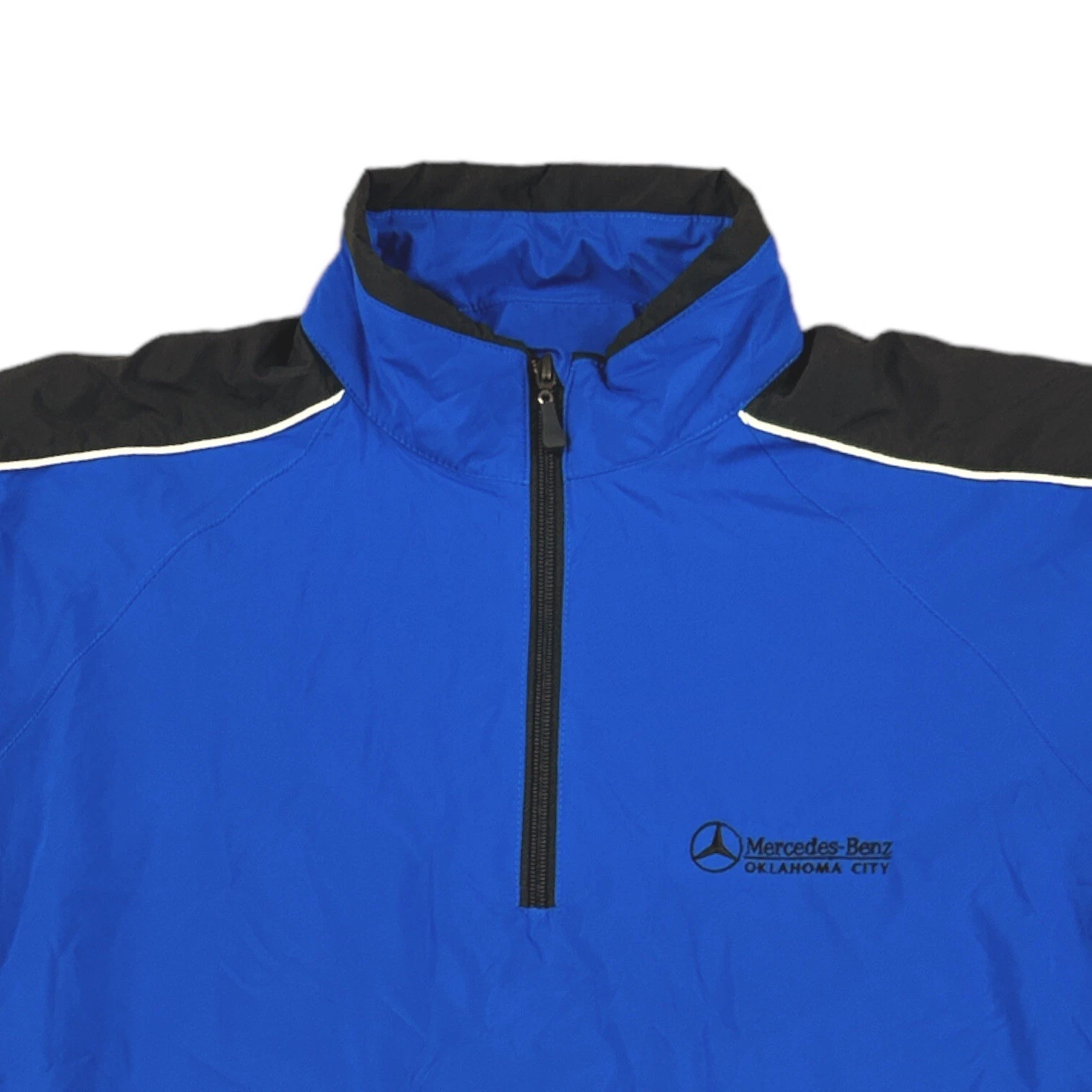 Mercedes Benz 1/4 Zip Pullover Windbreaker Windshirt Oklahoma City Mens Medium image 3