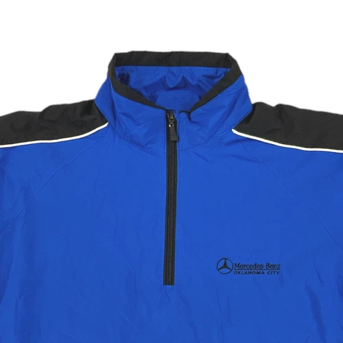 Mercedes Benz 1/4 Zip Pullover Windbreaker Windshirt Oklahoma City Mens Medium image 3