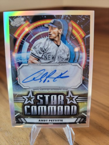 2024 Topps Chrome Cosmic Star Command Auto Andy Pettitte SCA-AP Yankees ...