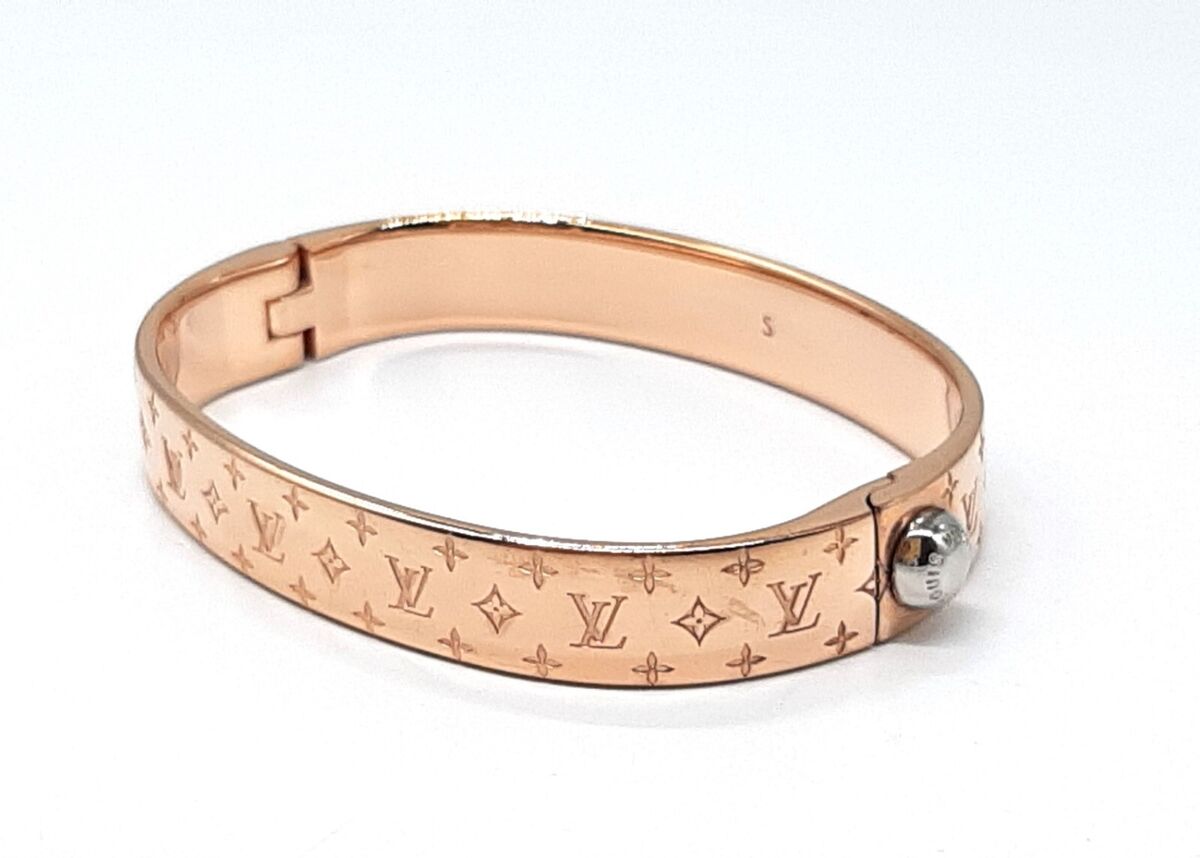 Louis Vuitton bracelet Nanogram Cuff pink gold M00253 bangle Louis Vuitton bracelet Nanogram Cuff pink gold M00253 bangle
