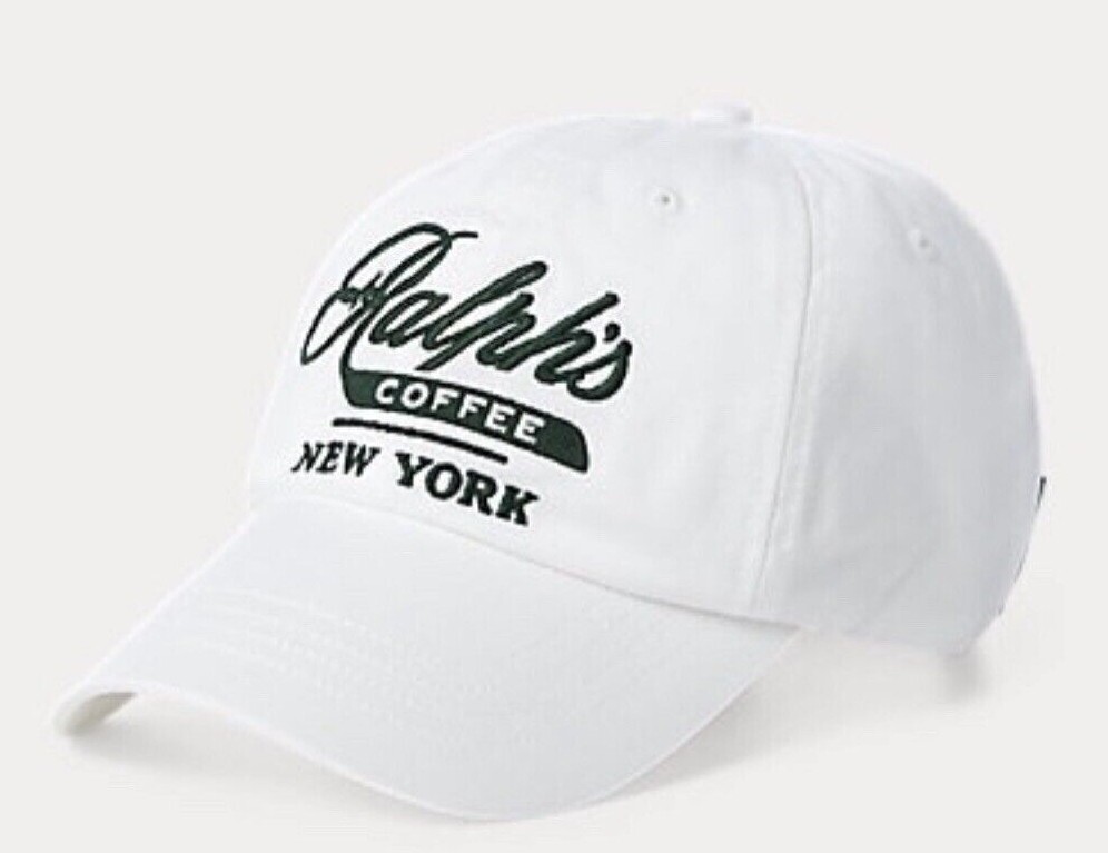 NWT POLO Ralph Lauren NEW YORK COFFEE Strapback BASEBALL HAT