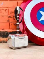 Full Metal Version Captain America Shield | Thor Hammer Avengers Replica Requ...