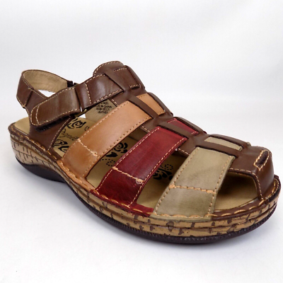 NEW! Propet Jubilee Bark Multi Leather Women Casual Sandals Size