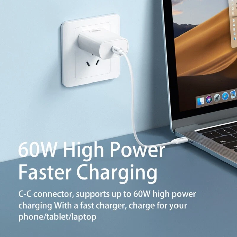 Caja de almacenamiento adaptador conversión cable multifunción tipo C 60W para iPhone Android Foto 4 de 4