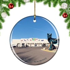 New Mexico Santa fe Meow Wolf USA Christmas ornament city travel souvenir