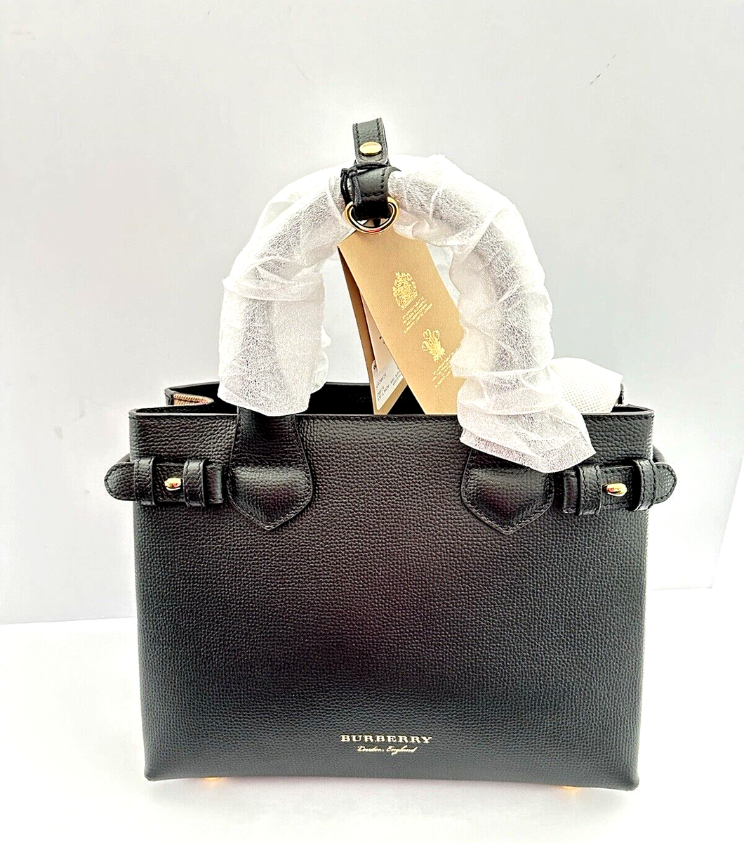 Burberryバッグ Burberry Small Black Leather Banner Cross Body Bag 80365131 NEW | eBay