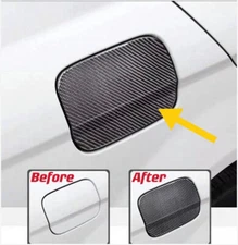 Real Carbon Fiber Car Fuel Tank Cap Oil Box Cover For Benz C Class W204 2008-14
