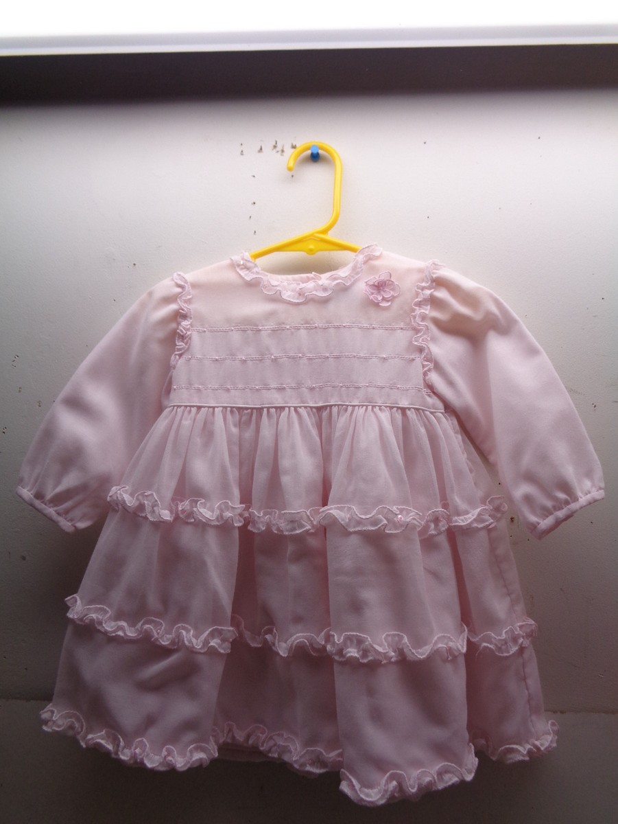 RARE SARAH LOUISE ENGLAND PINK COTTON LONG SLEEVE DRESS 12 MONTHS  PHILIPPINES | eBay