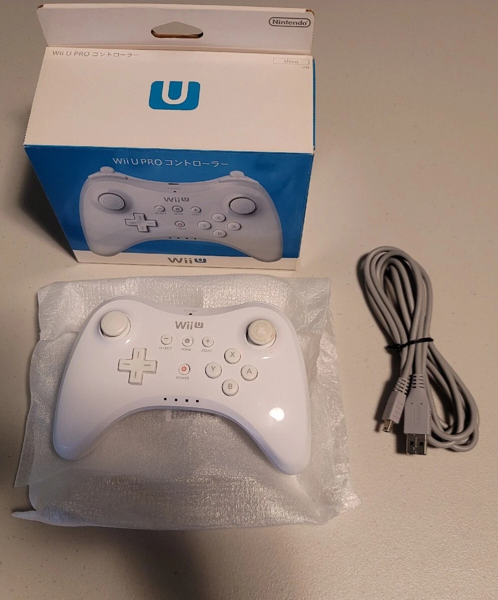 White wii u pro cheap controller