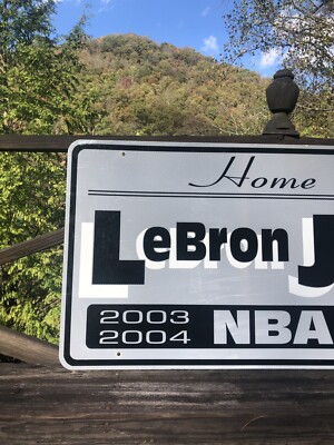 lebron james street sign
