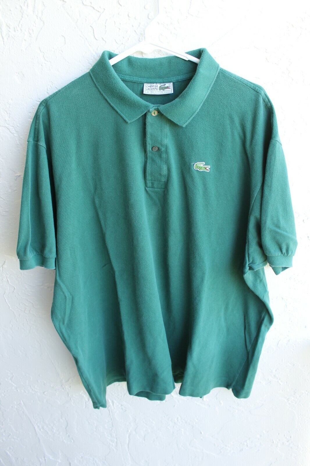 Early 90s Vintage Lacoste Polo Shirt Vivid Green … - image 1