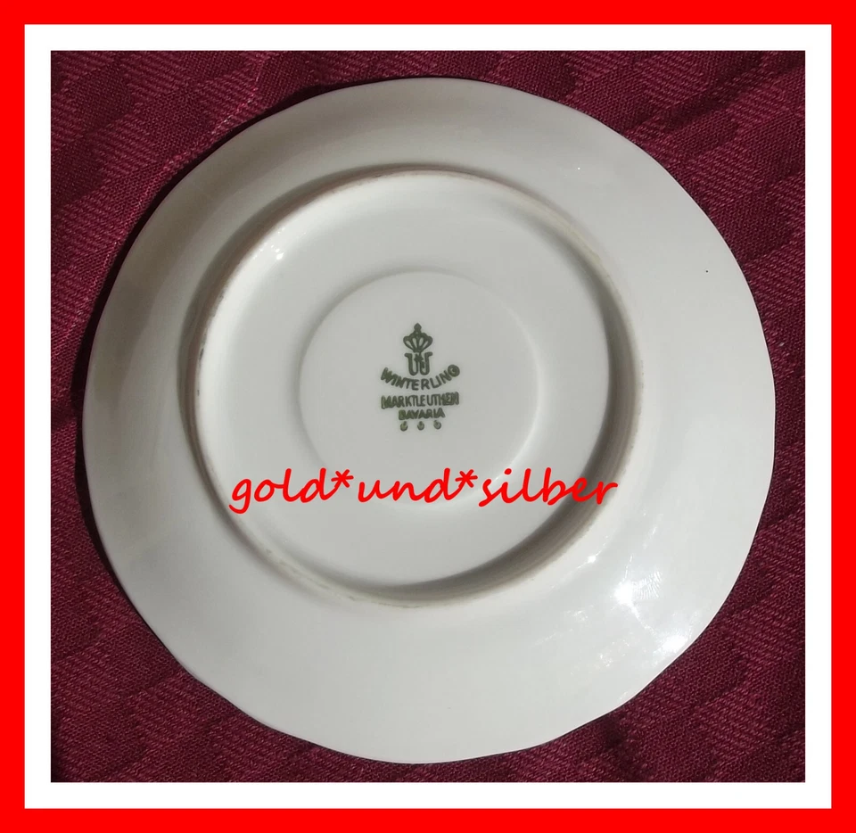 WINTERLING Marktleuthen BAVARIA Porzellan KONFEKTTELLER edel GOLDDEKOR vintage - Bild 3 von 4