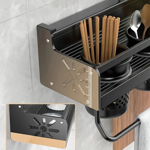 1 PC hanging spice rack wall rack, pot rack, space saving kitchen utensil - Picture 2 of 24