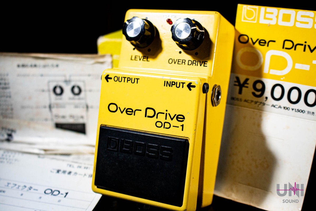 BOSS OD-1 OverDrive 1979 #8700 JRC4558D 0246 Made in Japan