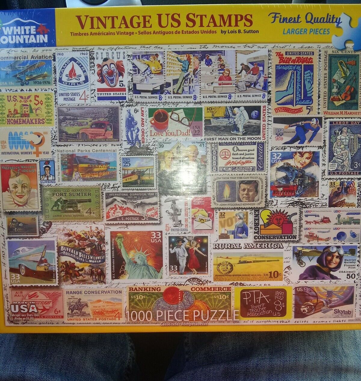 American Stamps 1000 Piece Puzzle George 