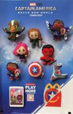 2024 McDonald's Happy Meal Marvel Captain America Brave New World - PICK YOURS
