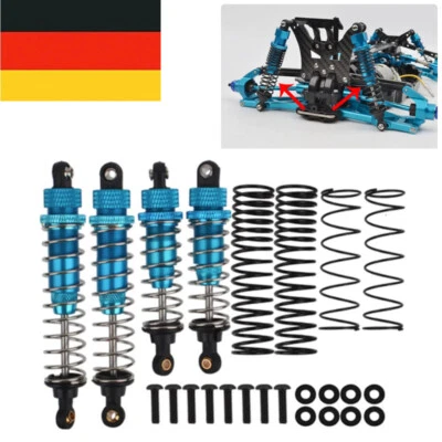 MARKENLOS 4PCS Front Heck Stoßdämpfer für Tamiya DT-02 DF-02 DT-03 TT-02B 1/10 RC Teile DE