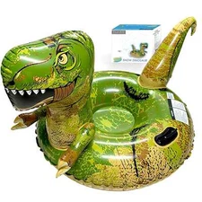 Dinosaur Snow Tub 64.9 In Inflatable Snow Sled Heavy Duty Sledding