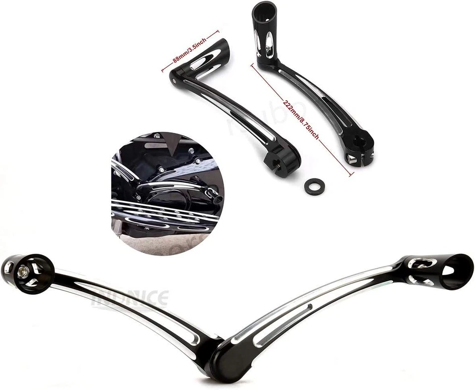 Kit de brazo de freno clavijas de palanca de cambio puntera del talón aptas para Harley Softail fatboy FLST 00-17 Foto 3 de 4