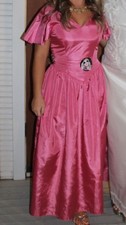 Vintage 80's Pretty in Pink Formal Prom Party Dress