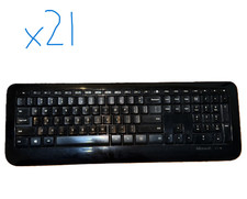 Lot of 21 Microsoft 800 Wireless Keyboards - USB Receiver Dongles Not Included