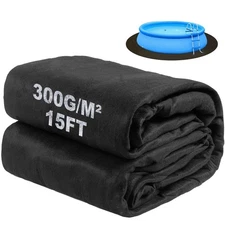15 FT Round Pool Liner Pad for Above Ground Pool, Gorilla Pad for Above Groun...