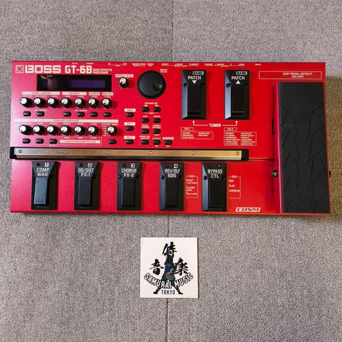 BOSS GT-6B Multi Bass Guitar Effects Processor Pedal Body Only