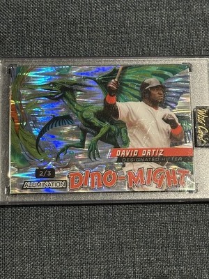 David Ortiz Wildcard Dino Might 2/3 Shock Refractor Boston Red Sox HOF LEGEND 