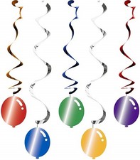 Creative Converting 315302 Dizzy Danglers 39" Multicolor