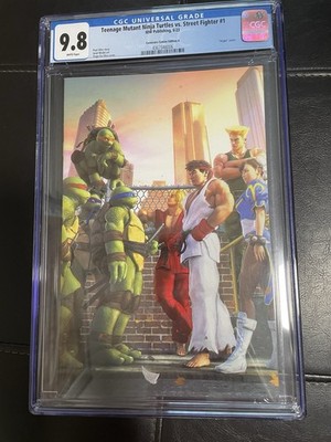 Teenage Mutant Ninja Turtles vs. Street Fighter #1 Silva Variant CGC 9.8