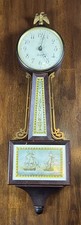 Antiguo Reloj Banjo Sesiones Barco Náutico Años 20 Halifax Madera Piezas Reparación