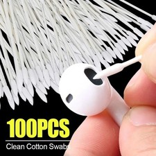 100pcs Phone Cleaning Swabs Double Head Dust Cleaner iPhone iPad Laptop Ports