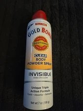 No Mess Clear Body Powder Spray, 7 oz - Cooling Odor Control Formula (K22)