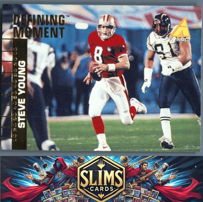 1995 Pinnacle Club Collection San Francisco 49ers Steve Young #9