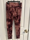 Women’s Victoria’s Secret Burgundy Tie-Die Leggings-Size Small  — photo 6
