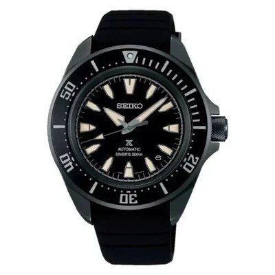 NEW Seiko Prospex SRPL15 Samurai Diver Black Dial Silicone Strap Watch