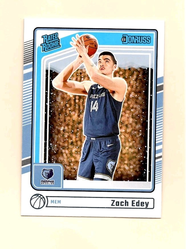 2024-25 Panini Donruss Basketball Zach Edey - Rated Rookie Winter #239 - Memphis