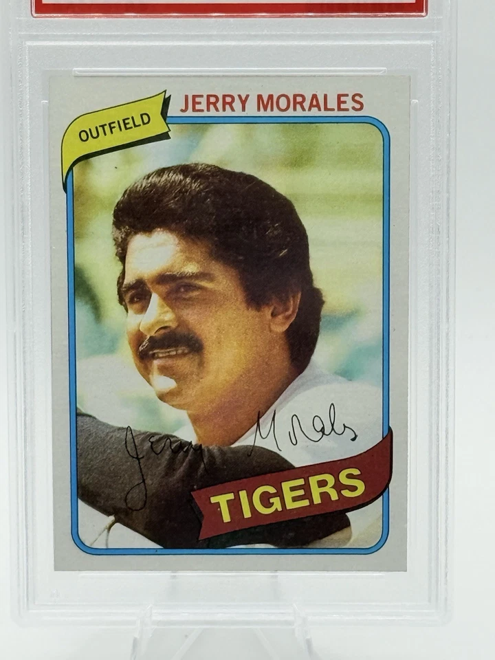 1980 Topps Jerry Morales PSA 10 GEM MINT, #572, Detroit Tigers, Low Pop - Image 2 of 4