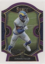 2020 Panini Select Concourse Purple Prizm Die-Cut Jordan Fuller #75 2l4