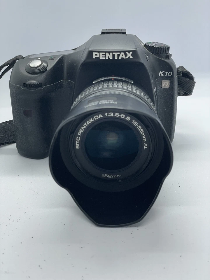 Pentax K10D Digital SLR Camera + 18-55mm Lens Untested / No Charger / Clean Body - Image 2 of 4