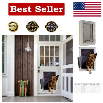 Super Large Designer Pet Door with 3'' Insulation for Comfort & Energy Savings